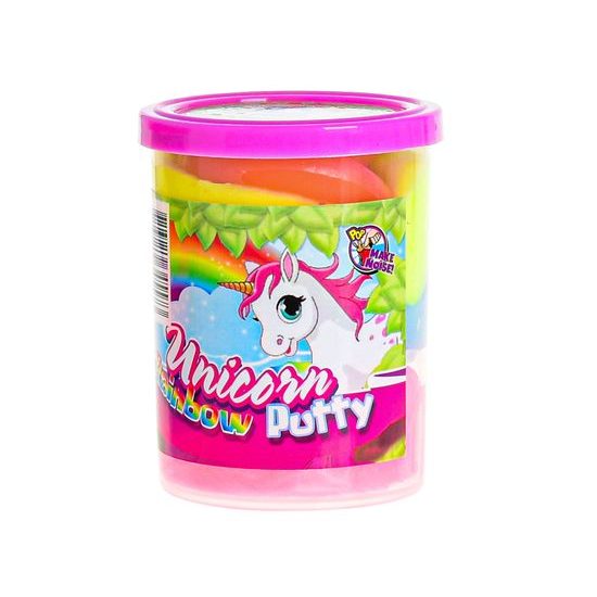 Unicorn hmota duhová prdící v kelímku 12ks v DBX