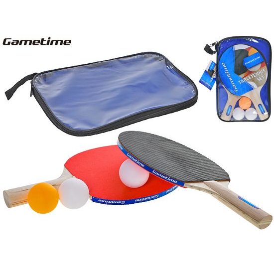 Gametime set na stolní tenis s pálkami a míčky 3ks v pouzdře