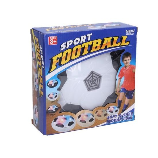 Air fotbal míč 19cm na baterie se světlem v krabičce