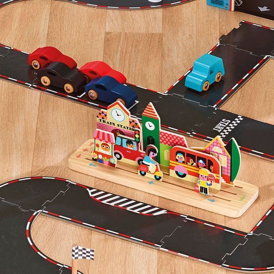 Vilac Dřevěná logická hra Postav to správně! Město