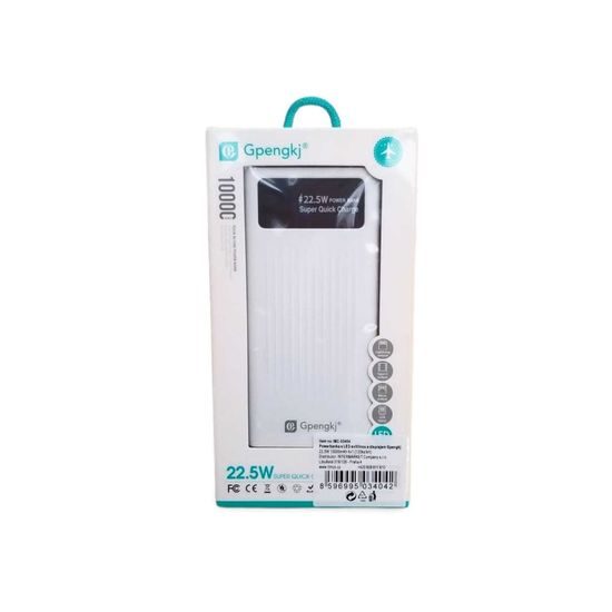 Powerbanka s LED svítilnou a displejem Gpengkj 22,5W 10000mAh 4v1