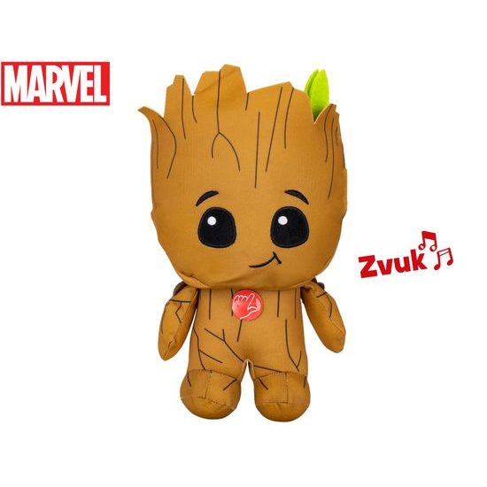 Avengers Groot plyšový 30cm na baterie se zvukem 12m+