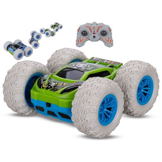 R/C auto akrobatické 360° 15,5cm 2,4GHz plná funkce na baterie se světlem v krabičce