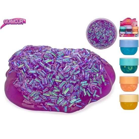 Glamour sliz krystalický 160ml 6barev v kelímku 12ks v DBX