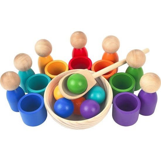 2Kids Toys Duhové panenky s míčky 7 barev