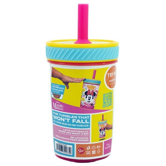 Bezpečný plastový kelímek 370 ml - Minnie Mouse Flower Power