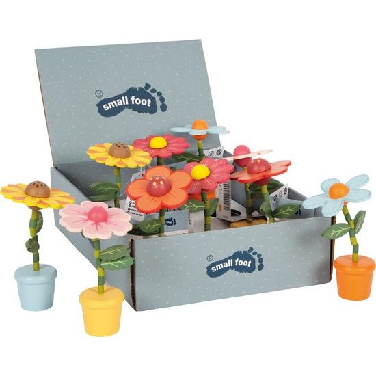 small foot Dřevěná mačkací figurka Tančící květiny 1 ks