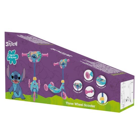 Dětská tříkolová koloběžka Stitch