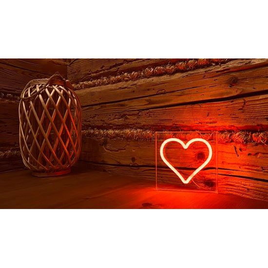 2Kids Toys LED NEON LIGHT lampička Srdce červené