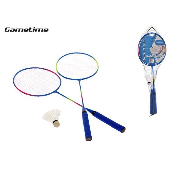 Gametime badmintonové rakety 62,5cm 2ks s košíčkem v síťce