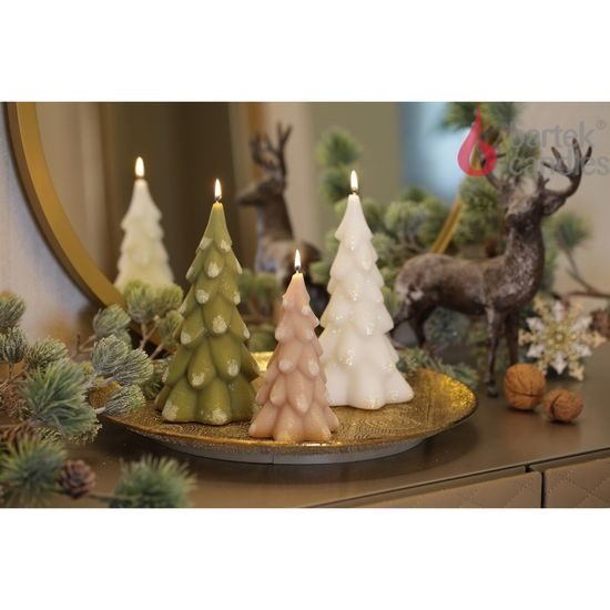 Bartek Svíčka choinka 200g 80x150 Twinkle Christmas Tree zelená