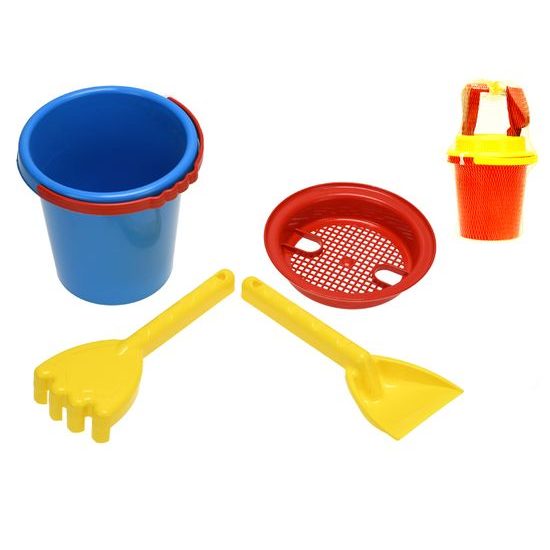 Sada na písek 14cm 4ks 2barvy 10m+ v síťce