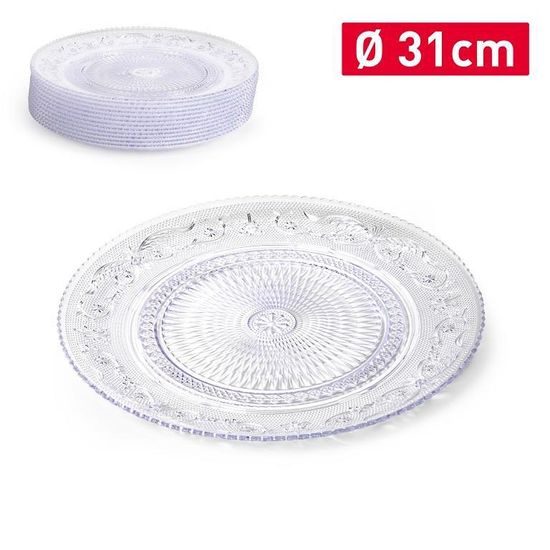 PF Talíř CRYSTAL Ø31CM PRŮHLEDNÝ