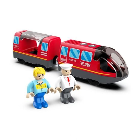 2Kids Toys Elektrický městský vlak červený