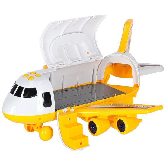 Transportní letadlo + 3 stavební vozidla