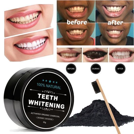 Kokosové uhlí pro bělení zubů Teeth Whitening