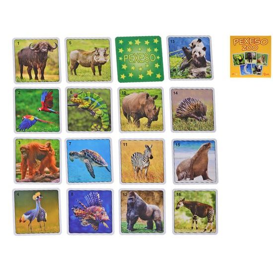 Pexeso ZOO 64ks v krabičce