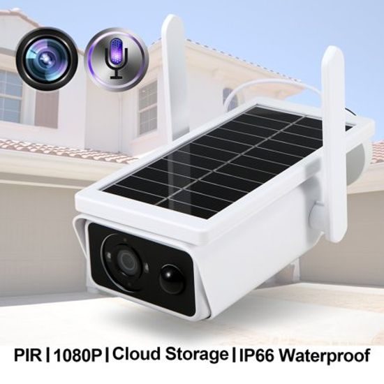 Solární venkovní Wi-Fi IP kamera FullHD 1080P - na baterie