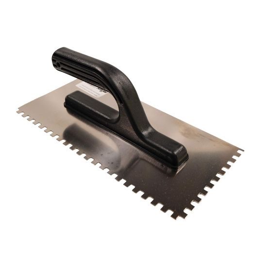 Hladítko nerezové s plastovou rukojetí zub 6mm 270x130mm hobby