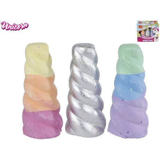 Unicorn křídy barevné 8cm 3ks v krabičce