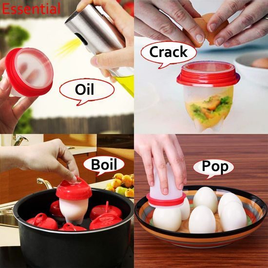 Silikonové formičky na vajíčka - Egg Boil