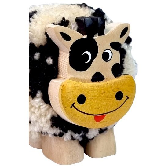 2Kids Toys Dřevěná figurka XL pompon Kráva