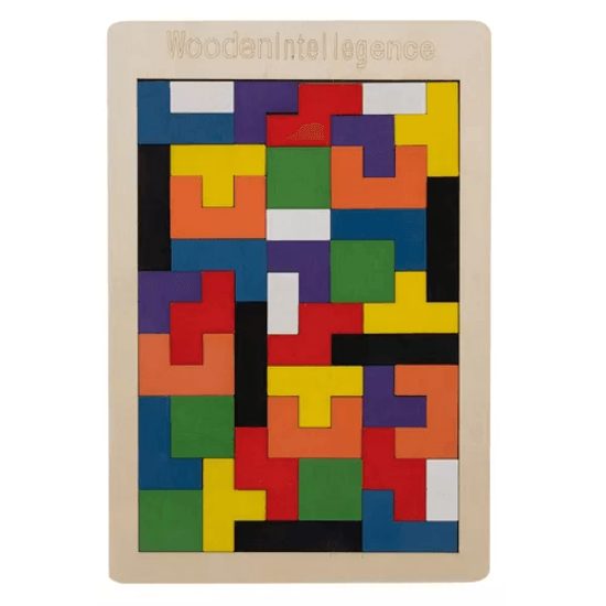 Dřevěné logické puzzle
