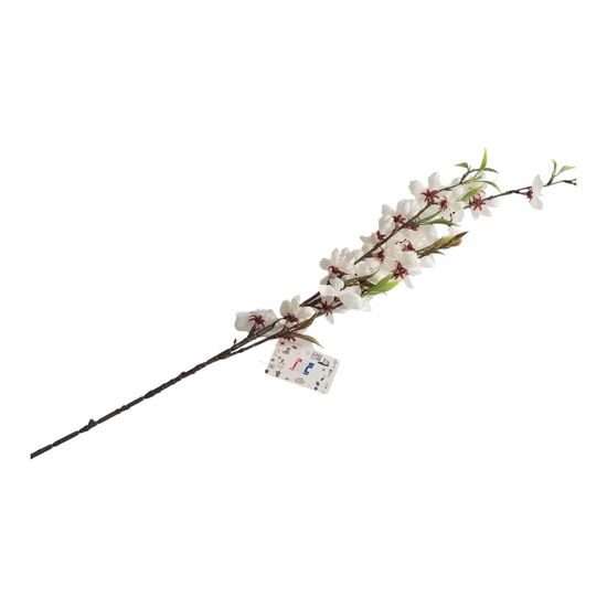 Broskev větev umělá 84cm, 27 květů