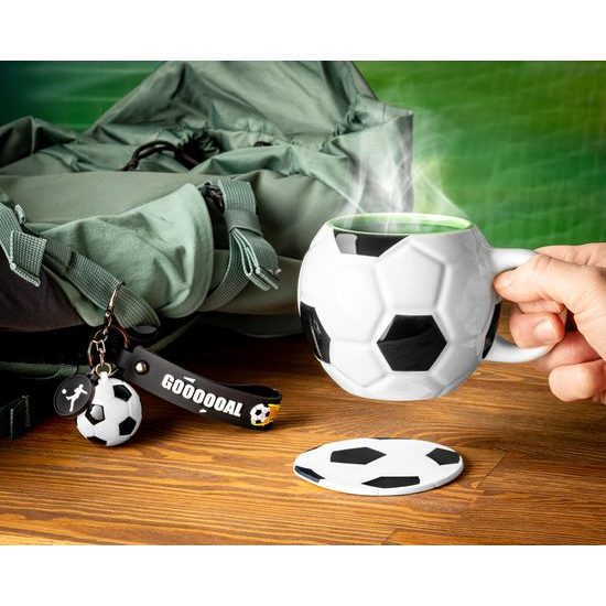 Sada fotbalista - hrnek, podtácek a přívěšek