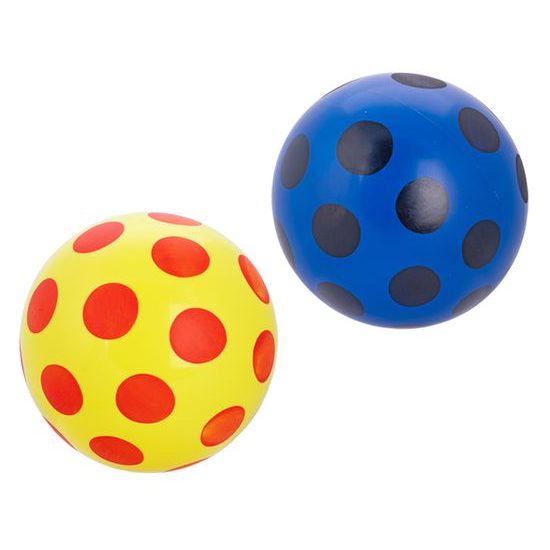 Míč 23cm s puntíky 2barvy 10m+ v síťce