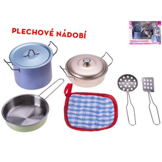 Nádobí plechové 8ks v krabičce