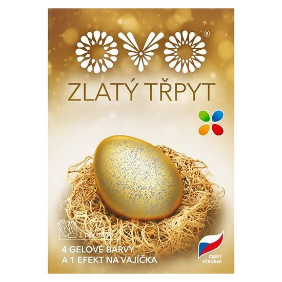 Gelové barvy - efekt zlatý třpyt