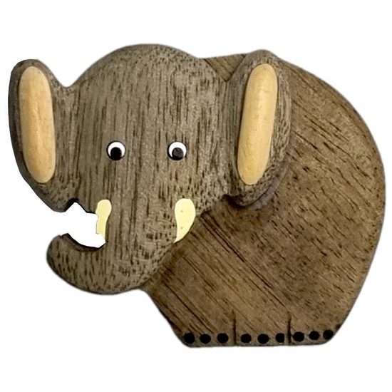 2Kids Toys Dřevěná magnetka velká Slon z boku