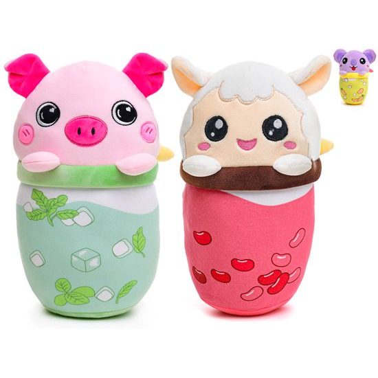 Bubble Tea zvířátko 24cm plyšové 3druhy