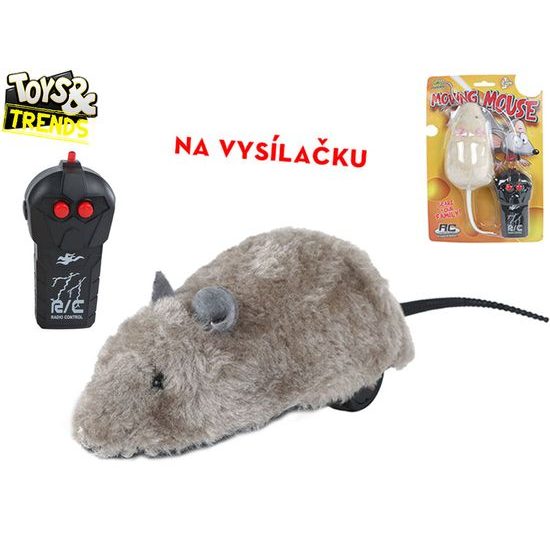 Toys&Trends R/C myš 15cm 2,4GHz na baterie 2barvy na kartě