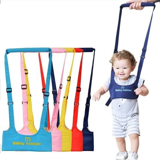 Popruhy na učení chůze pro děti růžová - Walking Assistant