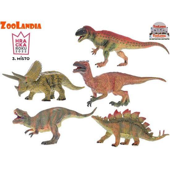 Zoolandia dinosaurus 20-25cm 5druhů 10ks v DBX