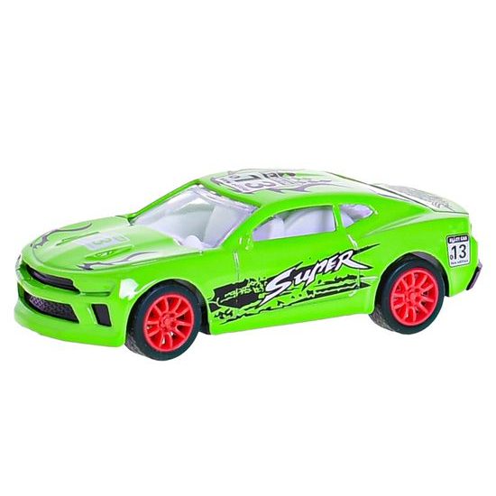 Auto sportovní 7,5cm 1:64 kov zpětný chod 6druhů krabičce 36ks v DBX