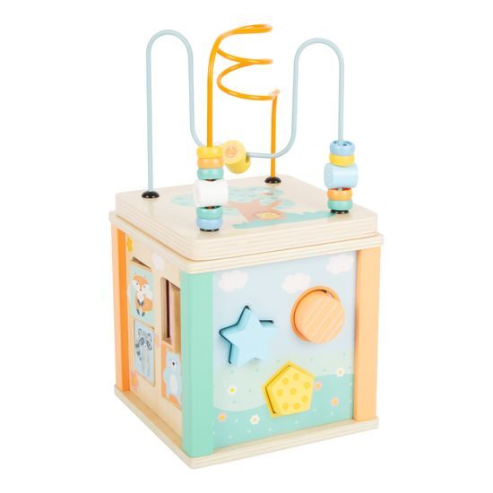 small foot Motorická kostka v pastelových barvách