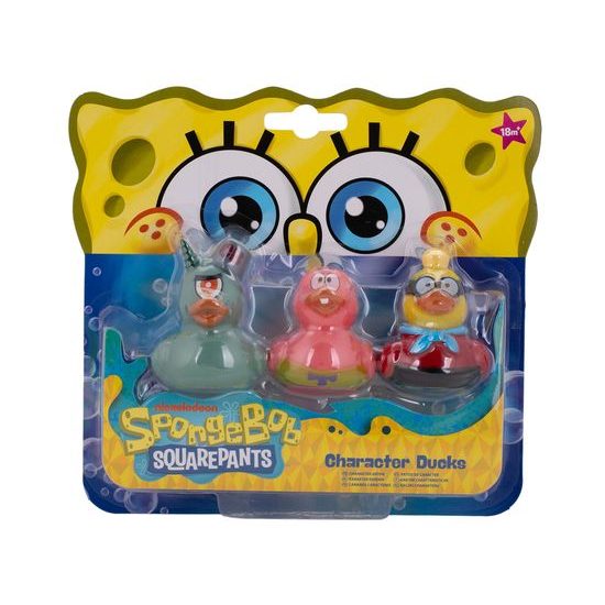 Spongebob kačenka do vany 3ks 3druhy 18m+ na kartě