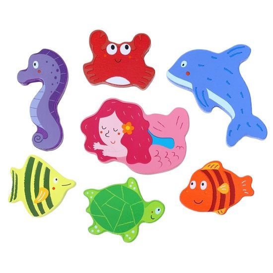 2Kids Toys Dřevěné puzzle Podvodní svět propojitelné