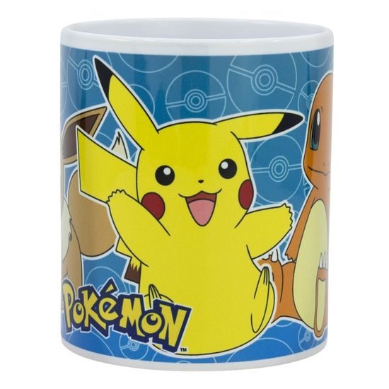 Keramický hrnek 325 ml - Pokémon Eevee, Pikachu, Charmander