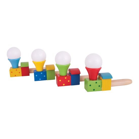 Bigjigs Toys Foukání lokomotiva s balónkem 1 ks