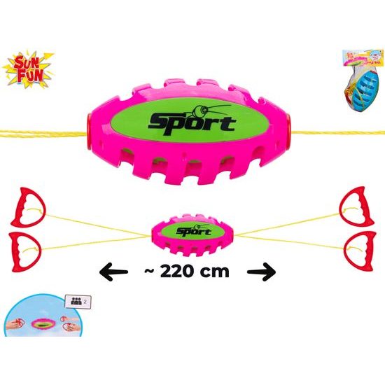 Sun Fun speedball 18cm na provázcích 2barvy v síťce