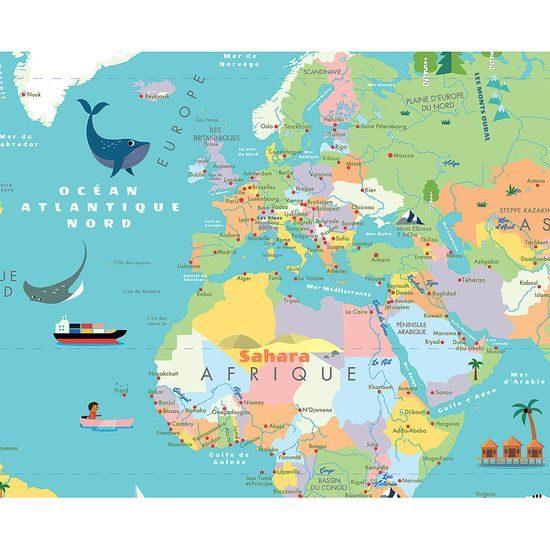 Vilac Magnetická mapa světa Ingela