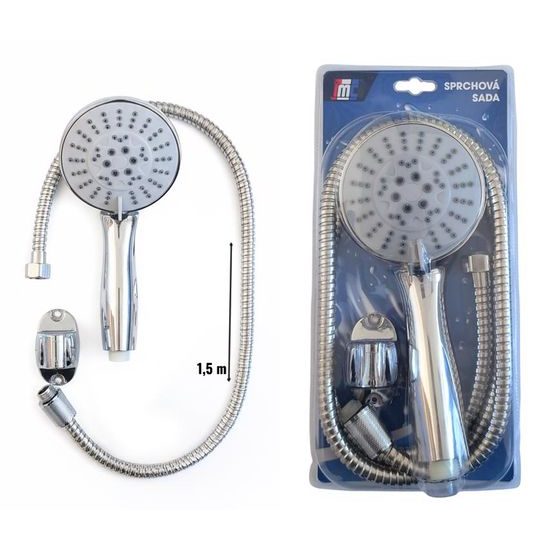 Sprchová hadice 1,5M + růžice 9x23cm Sezze