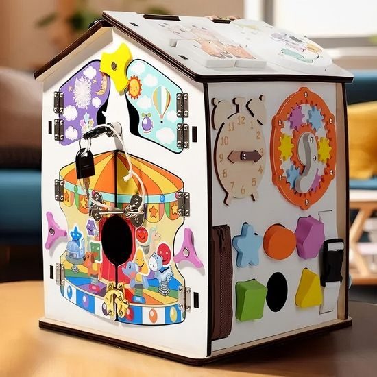 2Kids Toys Activity board Domeček bílý