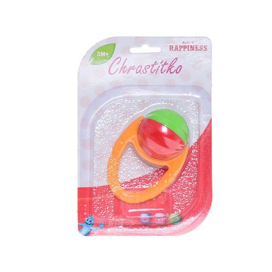 Chrastítko 10cm s otočnou kuličkou 3m+ na kartě