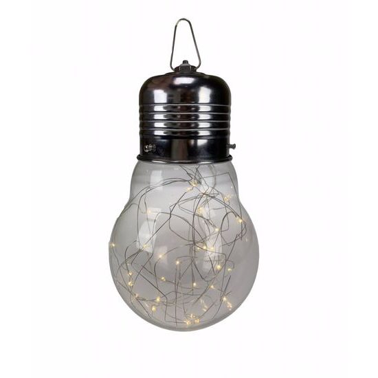 Žárovka s LED 25x15cm závěsná na 3xAAA bat. s časovačem