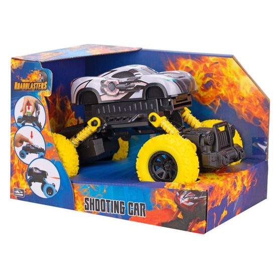 Roadblasters auto velká kola 17cm kov na setrvačník střílející disky 2druhy 3barvy v krabičce